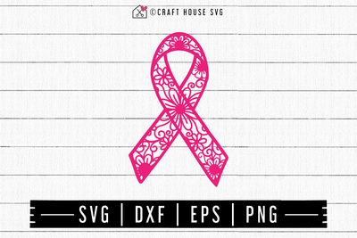 FREE Awareness ribbon mandala SVG | FB111 Craft House SVG - SVG files for Cricut and Silhouette