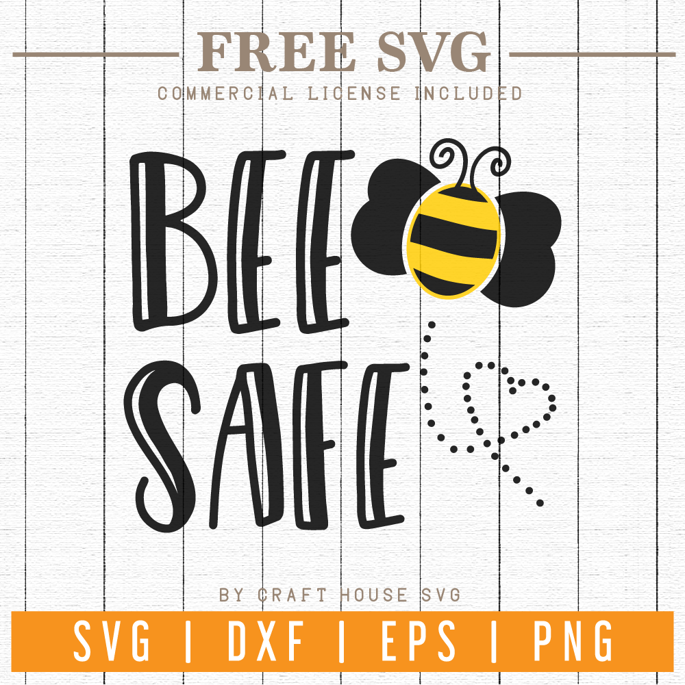FREE Bee Save SVG | FB85 Craft House SVG - SVG files for Cricut and Silhouette