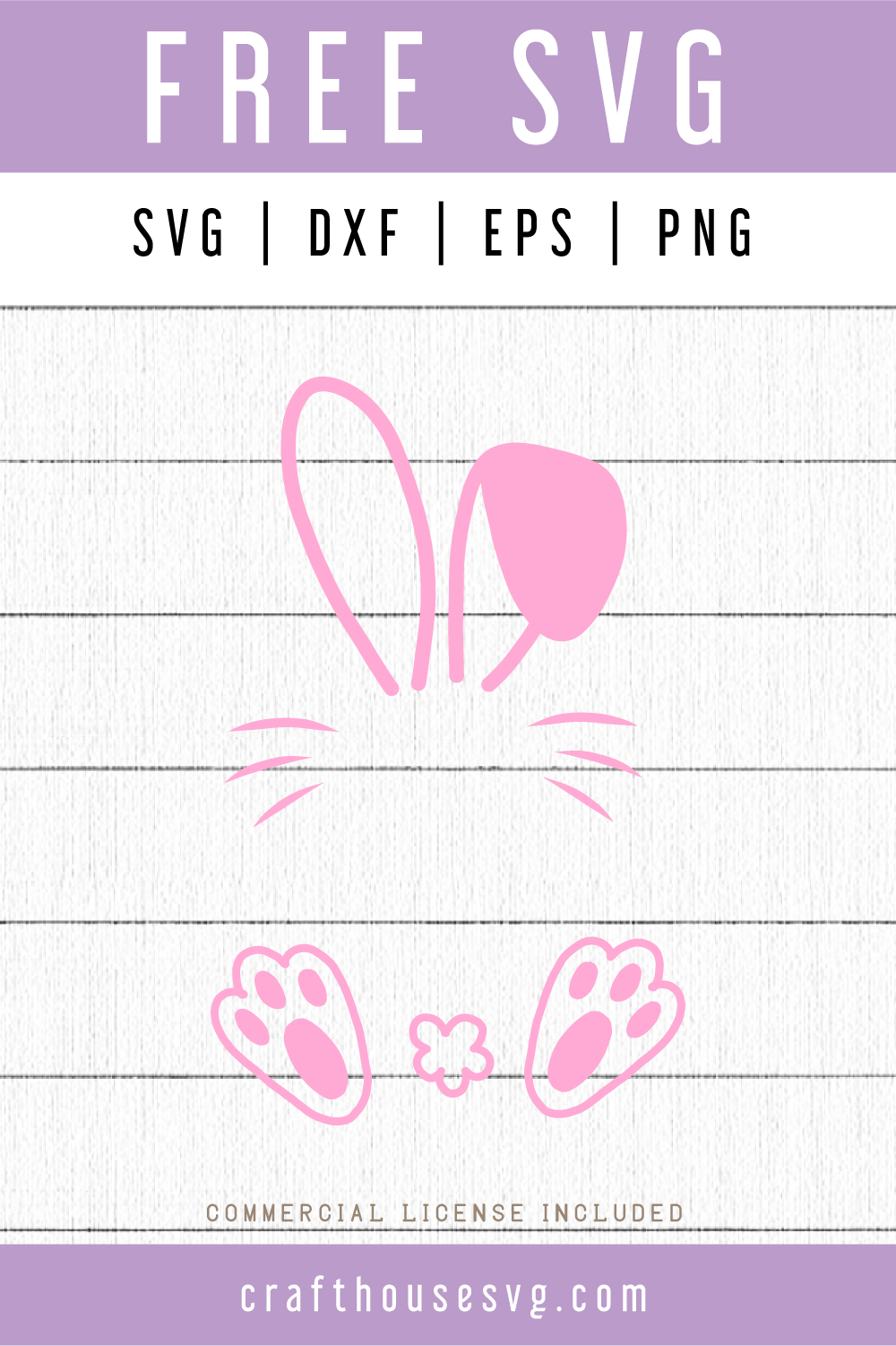 Free Bunny Monogram SVG | FB61 Craft House SVG - SVG files for Cricut and Silhouette