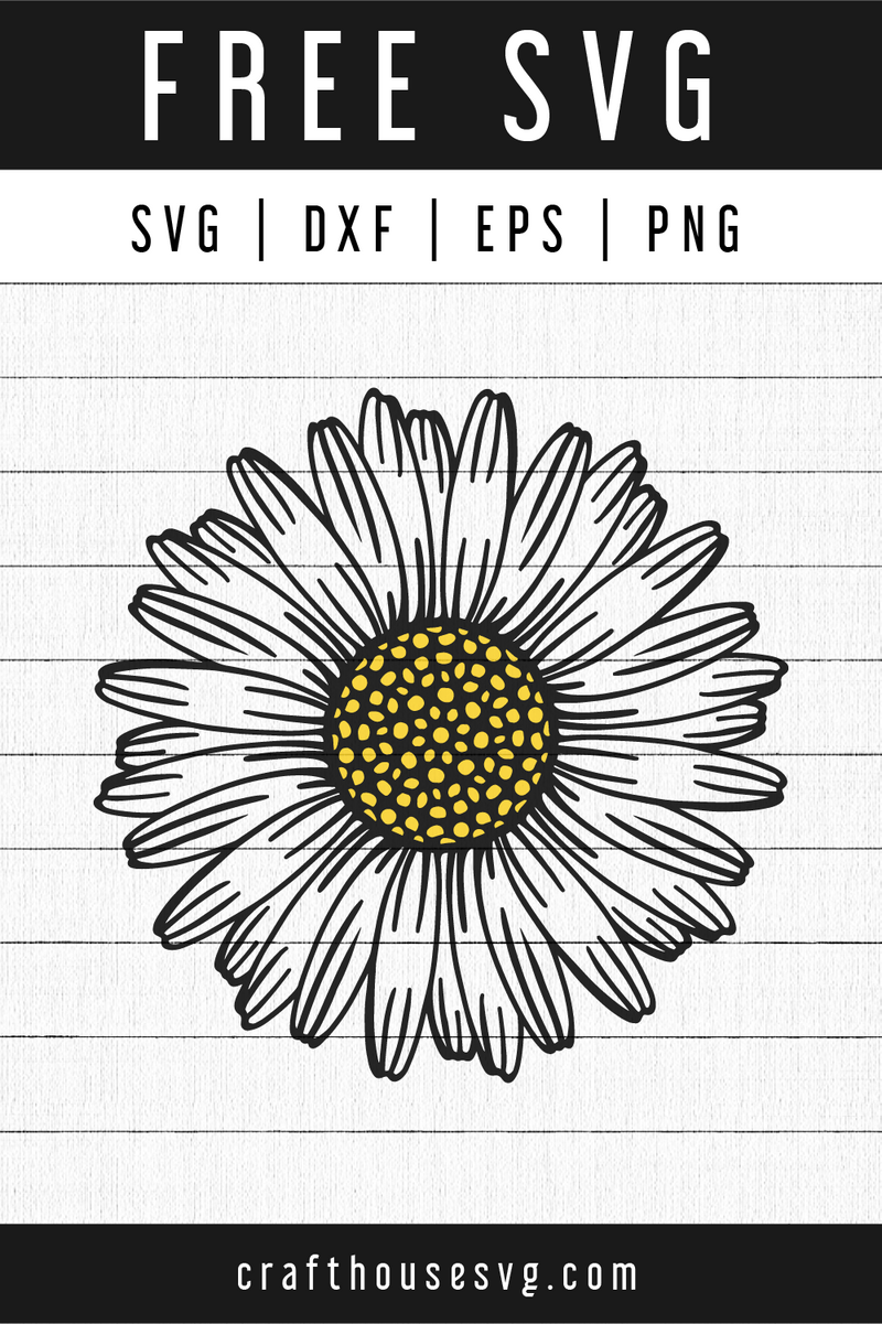 FREE Daisy SVG | FB104 - Craft House SVG