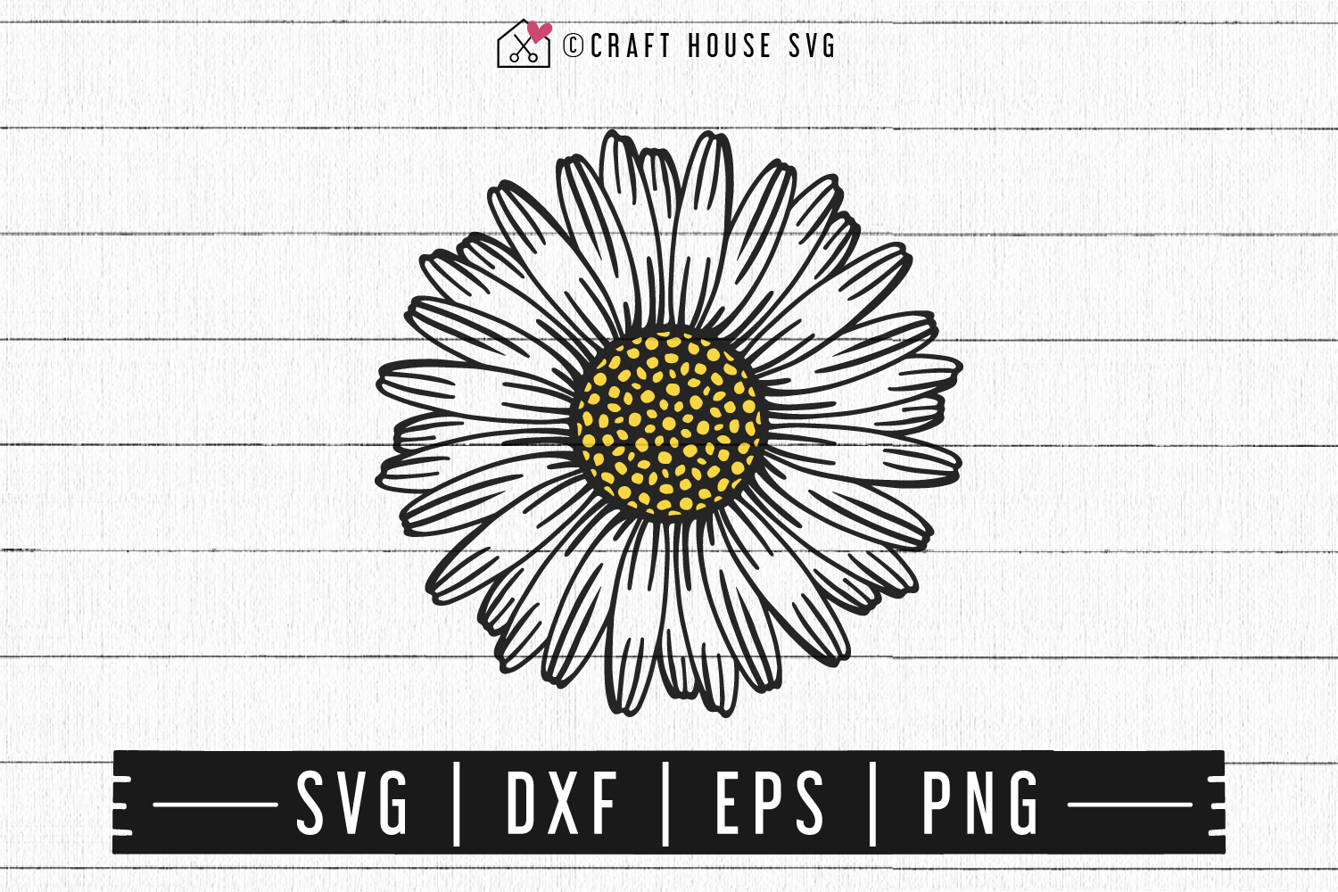 FREE Daisy SVG | FB104 Craft House SVG - SVG files for Cricut and Silhouette
