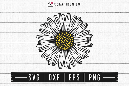 FREE Daisy SVG | FB104 Craft House SVG - SVG files for Cricut and Silhouette
