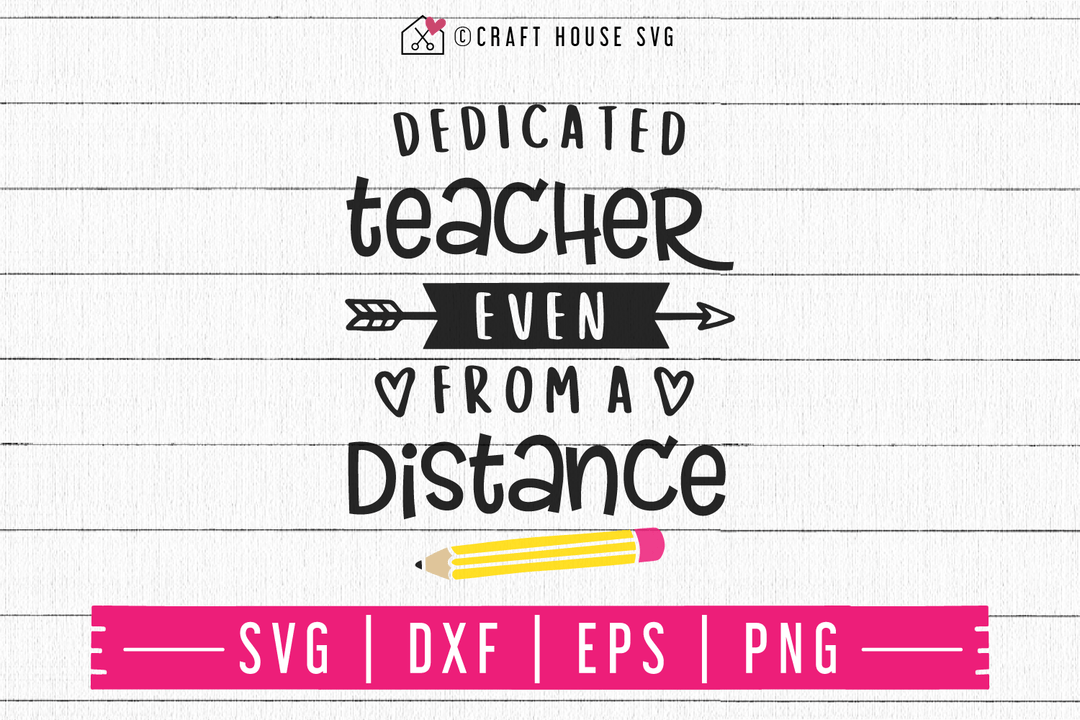 FREE Dedicated teacher even from a distance SVG | FB88 Craft House SVG - SVG files for Cricut and Silhouette