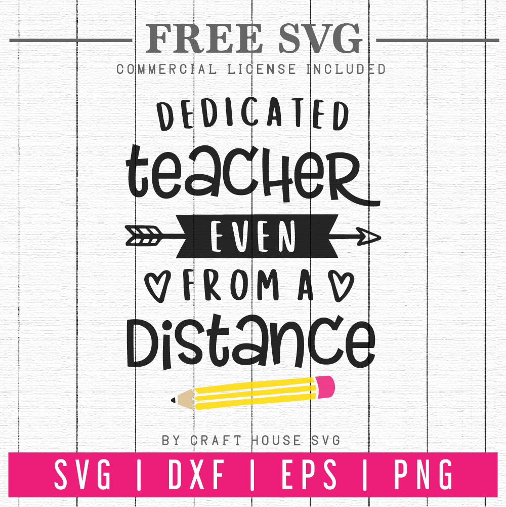 FREE Dedicated teacher even from a distance SVG | FB88 - Craft House ...