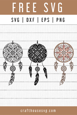 FREE Dreamcatcher SVG | FB97 - Craft House SVG