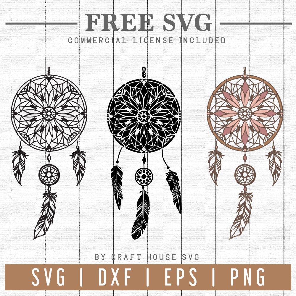 FREE Dreamcatcher SVG | FB97 Craft House SVG - SVG files for Cricut and Silhouette