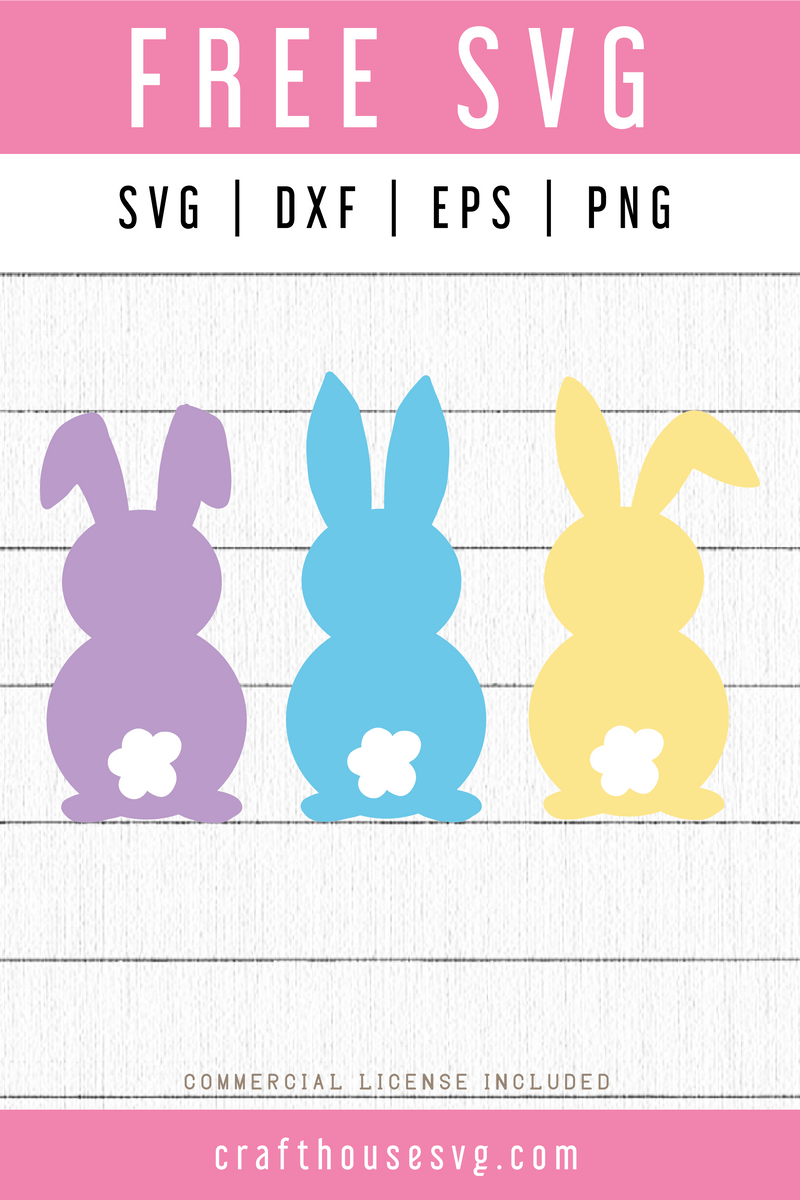 Free Easter Bunnies SVG | FB66 - Craft House SVG