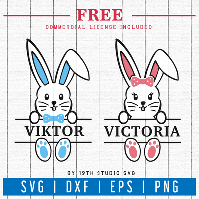 FREE Easter bunny sign SVG | FB34 Craft House SVG - SVG files for Cricut and Silhouette