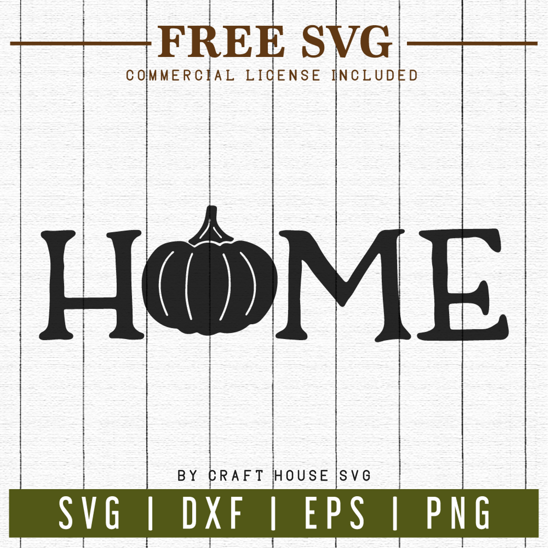FREE | Fall Home Sign SVG | FB4 Craft House SVG - SVG files for Cricut and Silhouette