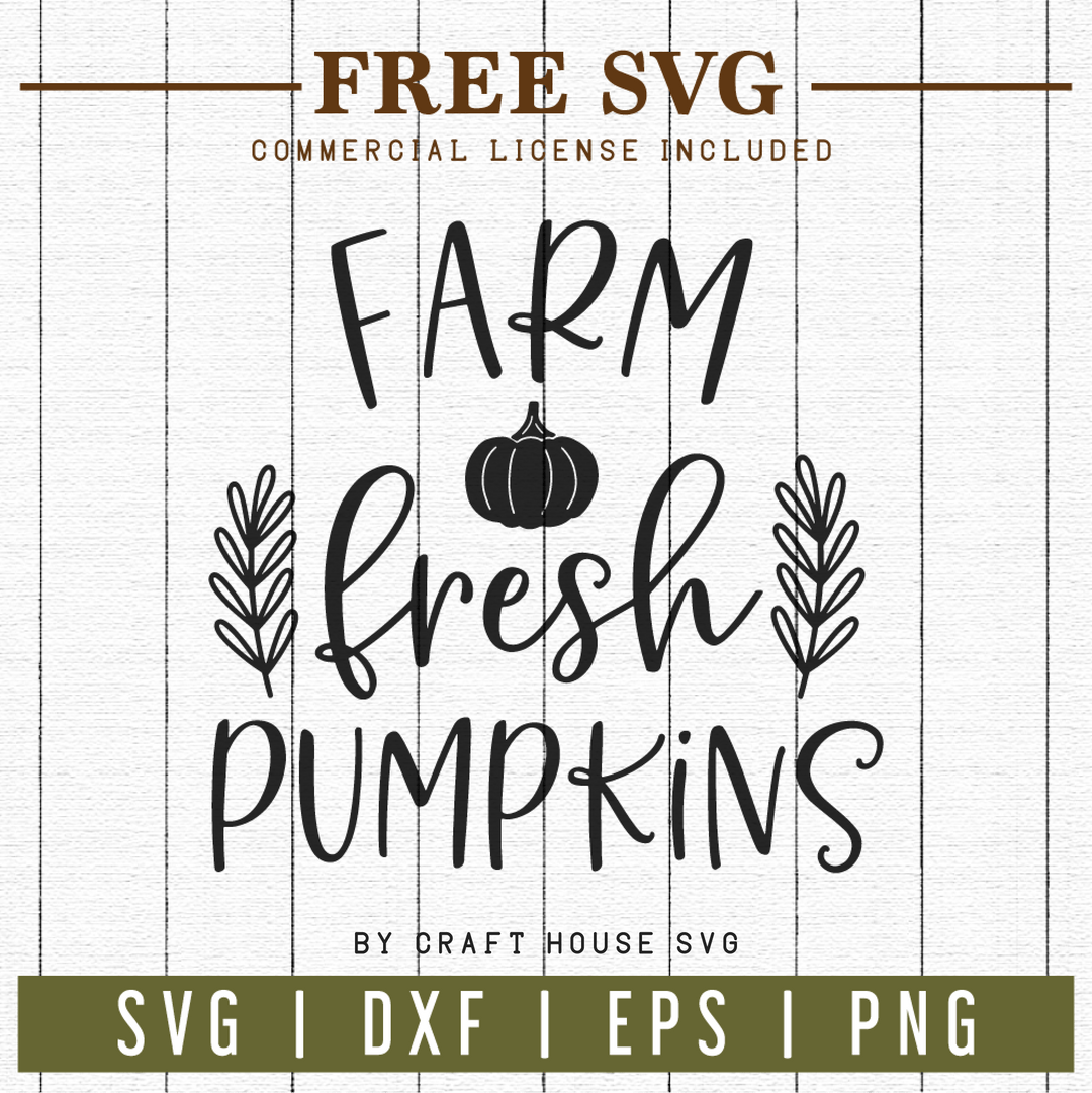 FREE | Farm fresh pumpkins SVG | FB5 Craft House SVG - SVG files for Cricut and Silhouette