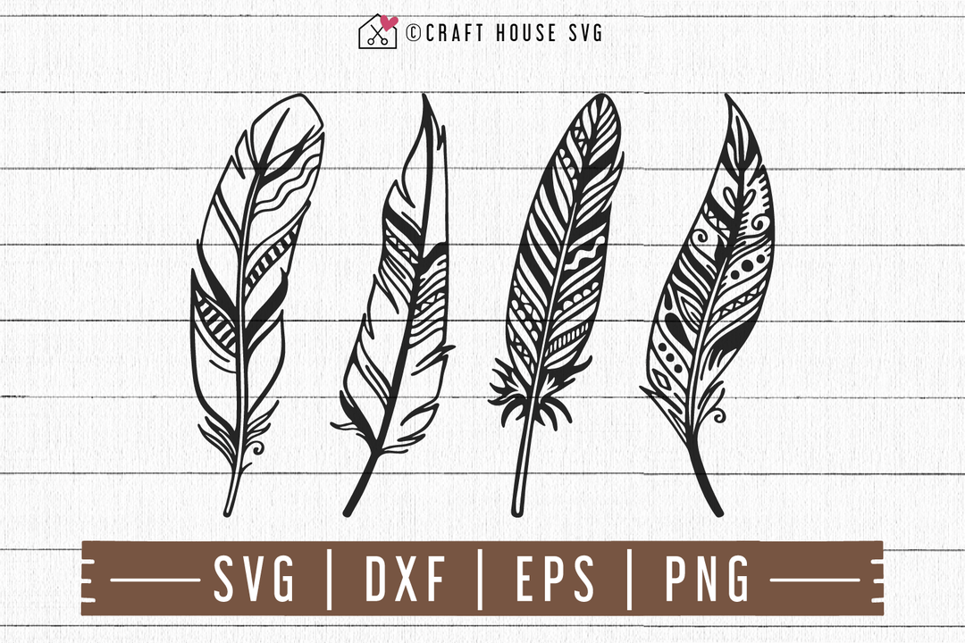 FREE Feather SVG | FB101 Craft House SVG - SVG files for Cricut and Silhouette