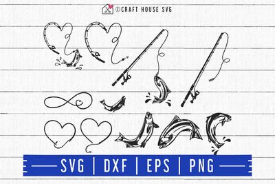 FREE Fishing SVG | FB96 Craft House SVG - SVG files for Cricut and Silhouette
