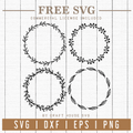 Free Floral wreaths SVG | FB68 Craft House SVG - SVG files for Cricut and Silhouette