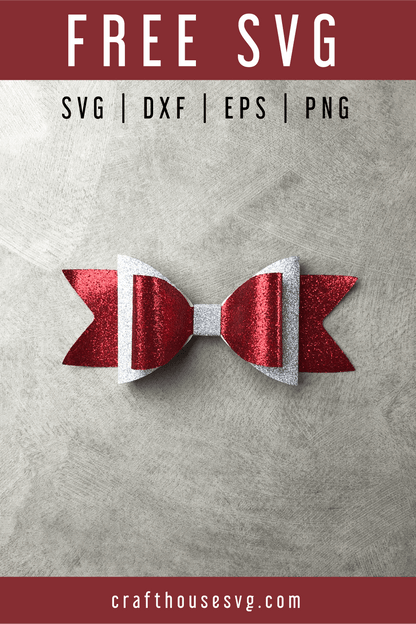 FREE Hair bow SVG | FB125 Craft House SVG - SVG files for Cricut and Silhouette
