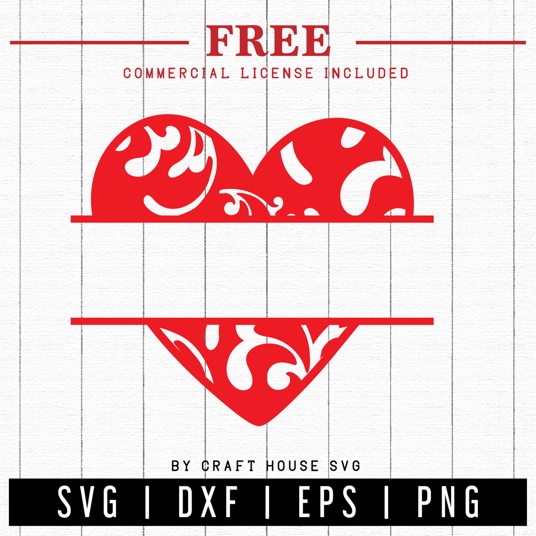 FREE | Heart SVG | FB41 Craft House SVG - SVG files for Cricut and Silhouette