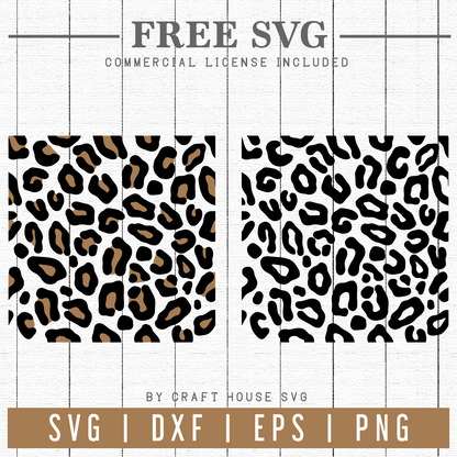 FREE Leopard Print SVG | FB108 Craft House SVG - SVG files for Cricut and Silhouette