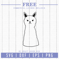 Free Llama SVG | FB53 Craft House SVG - SVG files for Cricut and Silhouette