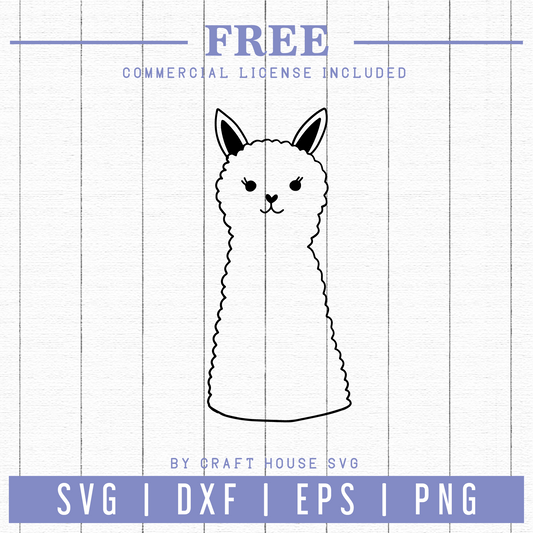 Free Llama SVG | FB53 Craft House SVG - SVG files for Cricut and Silhouette