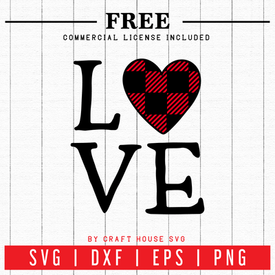FREE | LOVE Valentines SVG | FB45 Craft House SVG - SVG files for Cricut and Silhouette