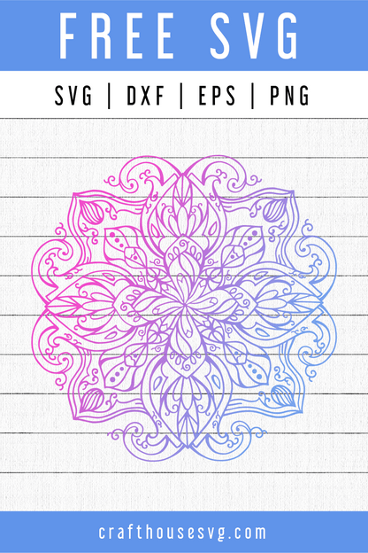 Free Mandala SVG | FB78 Craft House SVG - SVG files for Cricut and Silhouette