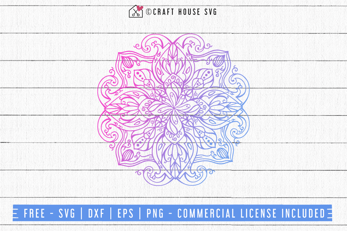 Free Mandala SVG | FB78 Craft House SVG - SVG files for Cricut and Silhouette