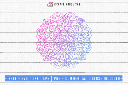 Free Mandala SVG | FB78 Craft House SVG - SVG files for Cricut and Silhouette