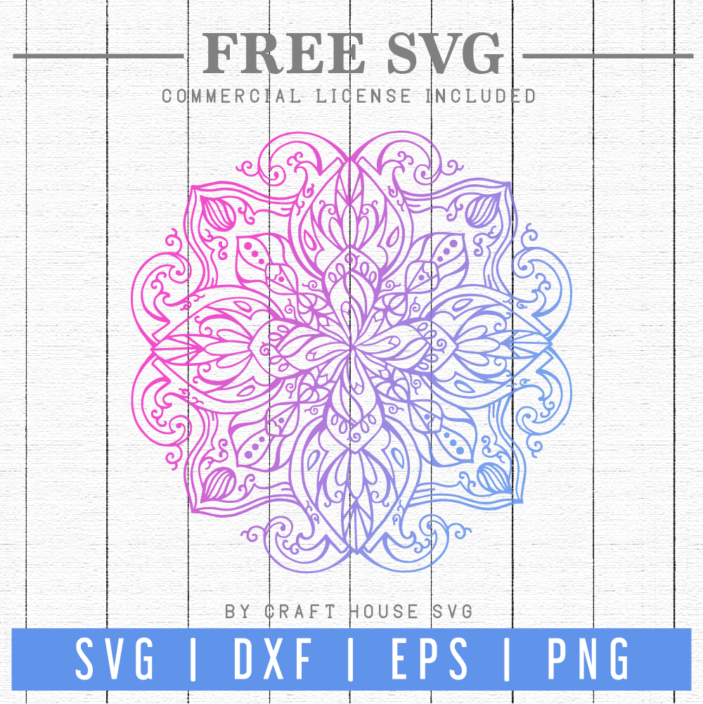 Free Mandala SVG | FB78 Craft House SVG - SVG files for Cricut and Silhouette