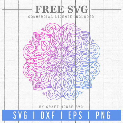 Free Mandala SVG | FB78 Craft House SVG - SVG files for Cricut and Silhouette