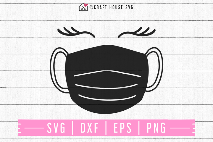 FREE Mask and lashes SVG | FB99 Craft House SVG - SVG files for Cricut and Silhouette