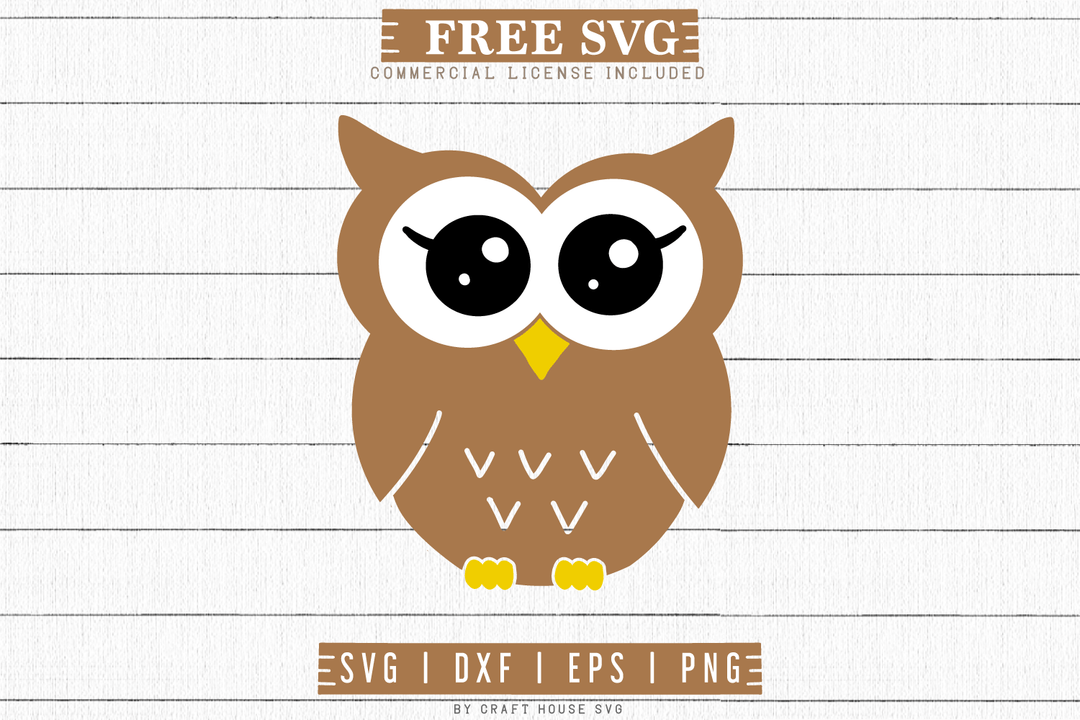 Free Owl SVG | FB60 Craft House SVG - SVG files for Cricut and Silhouette