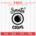 FREE | Santa Cam SVG | FB47 Craft House SVG - SVG files for Cricut and Silhouette