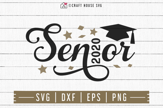 FREE Senior 2020 SVG | FB109 Craft House SVG - SVG files for Cricut and Silhouette