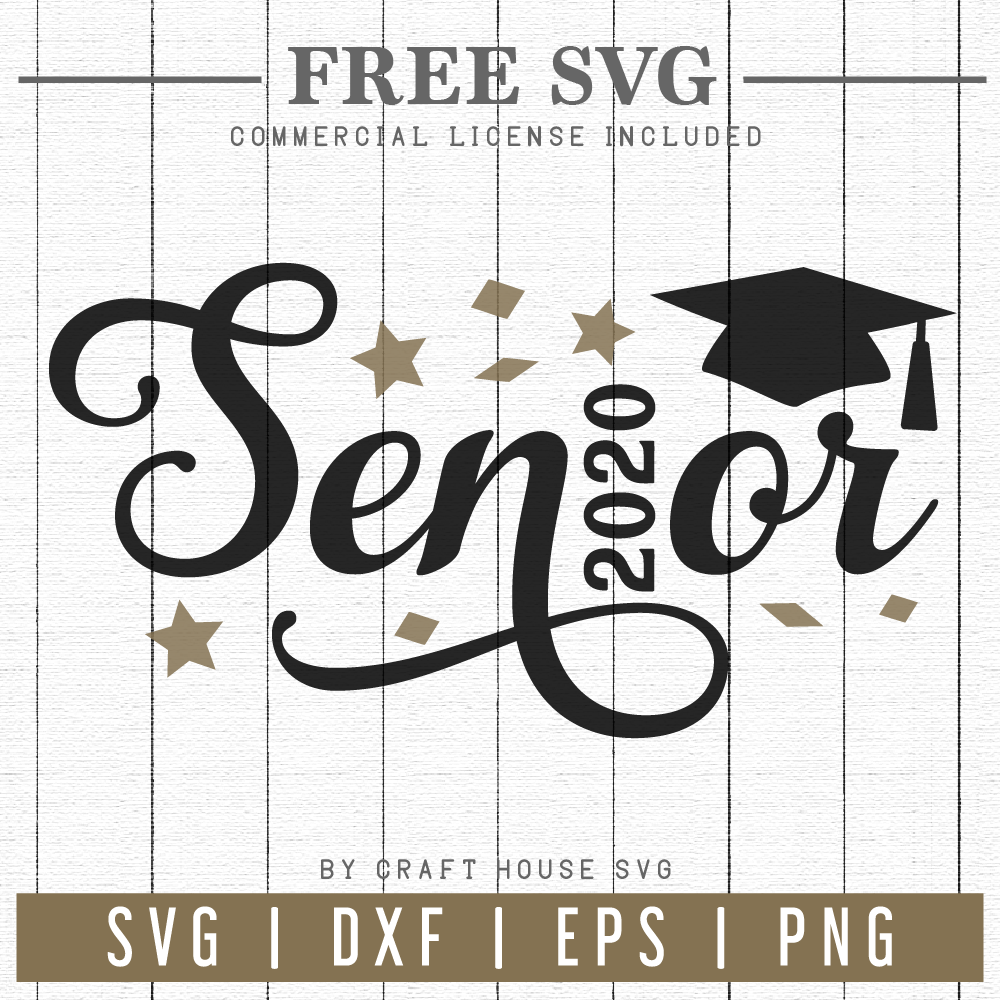 FREE Senior 2020 SVG | FB109 Craft House SVG - SVG files for Cricut and Silhouette