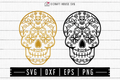 FREE Skull Mandala SVG | FB121 Craft House SVG - SVG files for Cricut and Silhouette