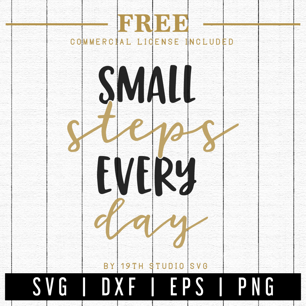 Free Small steps every day SVG | FB33 Craft House SVG - SVG files for Cricut and Silhouette