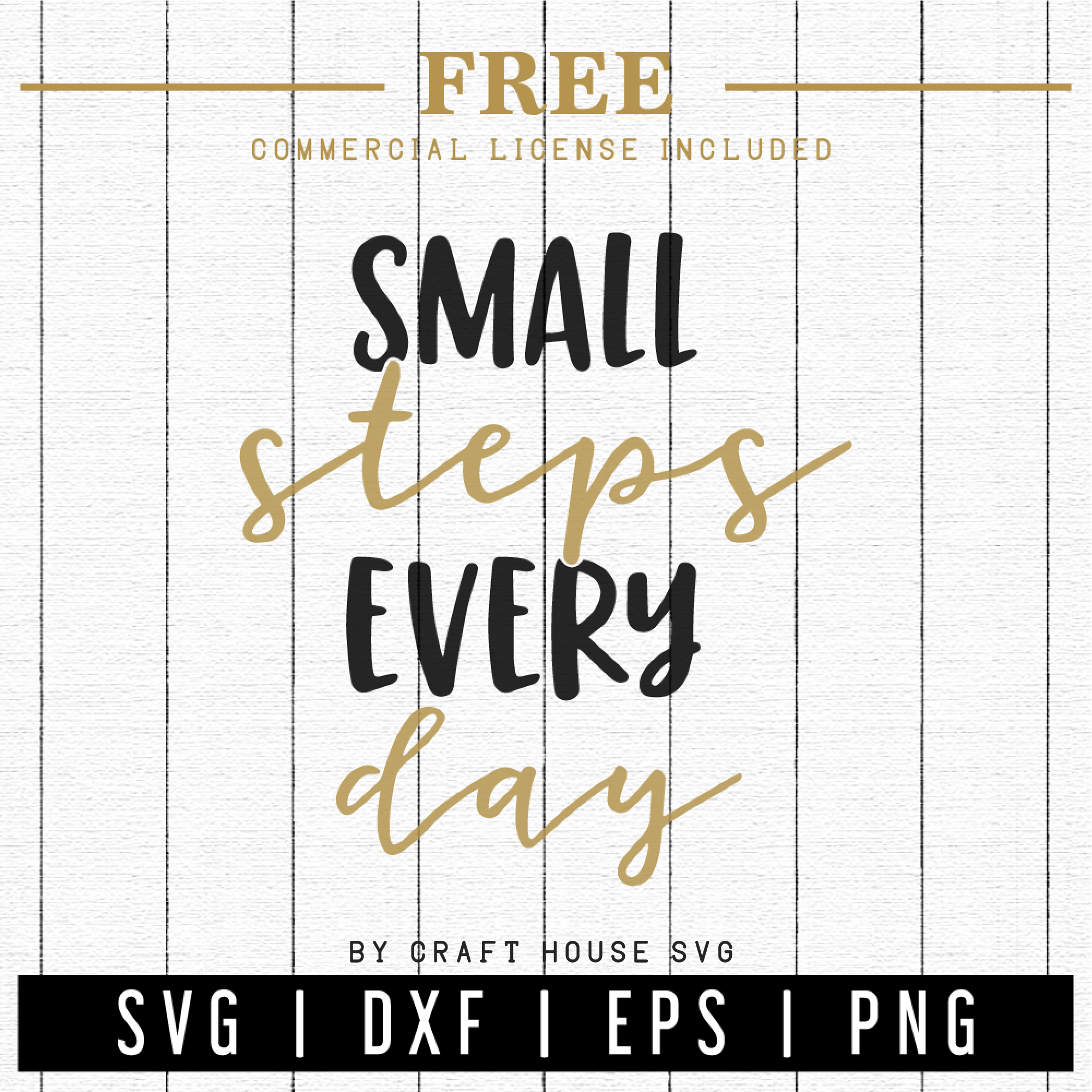 FREE | Small steps every day SVG | FB33 Craft House SVG - SVG files for Cricut and Silhouette