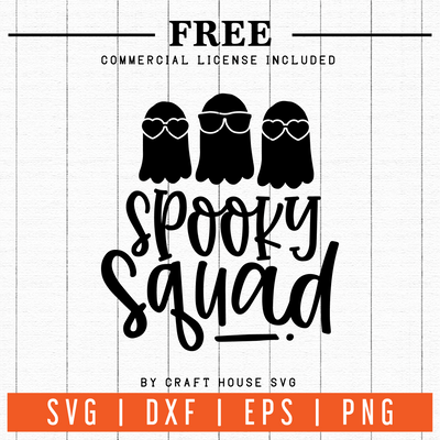 Free Spooky Squad SVG | FB38 Craft House SVG - SVG files for Cricut and Silhouette