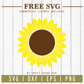 Free Sunflower SVG | FB59 Craft House SVG - SVG files for Cricut and Silhouette