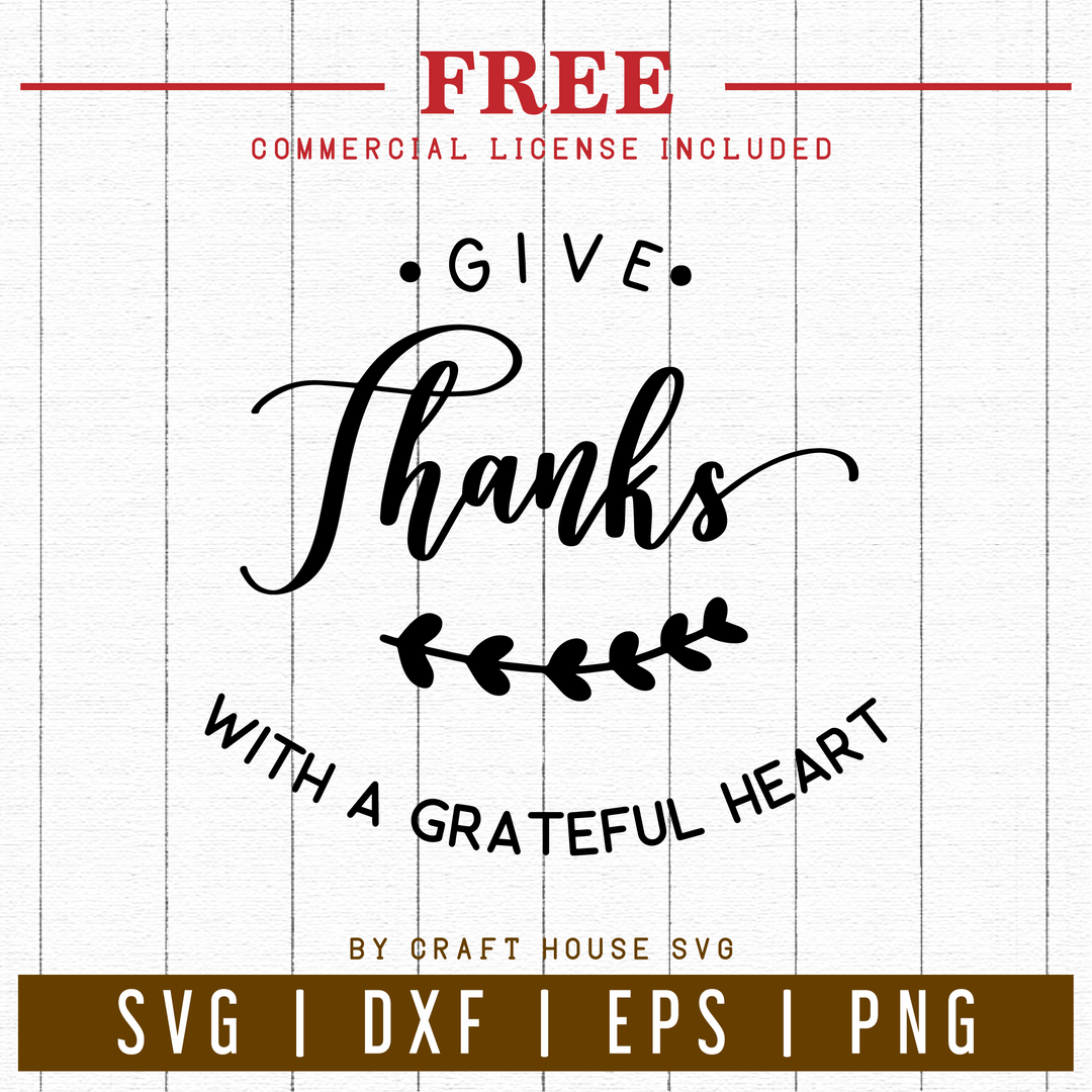 FREE | Thanksgiving SVG | FB40 Craft House SVG - SVG files for Cricut and Silhouette