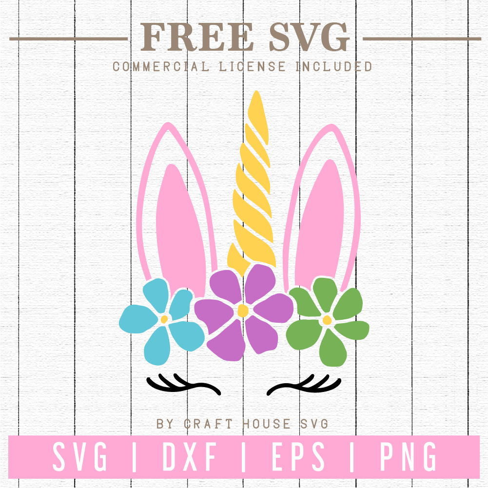 Free Unicorn Bunny SVG | FB77 Craft House SVG - SVG files for Cricut and Silhouette