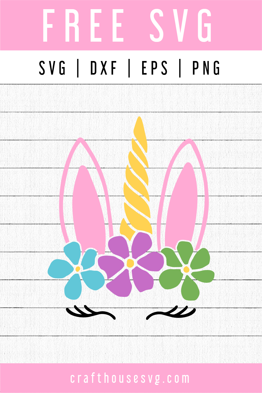 Free Unicorn Bunny SVG | FB77 Craft House SVG - SVG files for Cricut and Silhouette