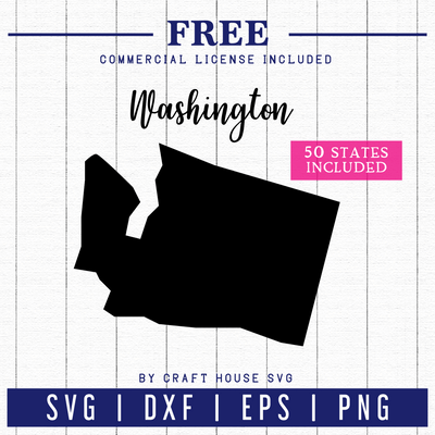FREE USA 50 States SVG | FB52 Craft House SVG - SVG files for Cricut and Silhouette
