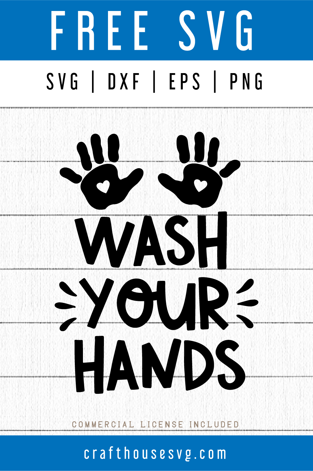 Free Wash your hands sign SVG | FB64 Craft House SVG - SVG files for Cricut and Silhouette