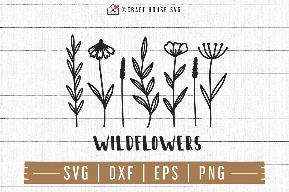 FREE Wildflowers SVG | FB87 - Craft House SVG