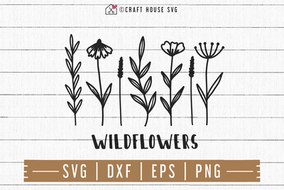 FREE Wildflowers SVG | FB87 Craft House SVG - SVG files for Cricut and Silhouette