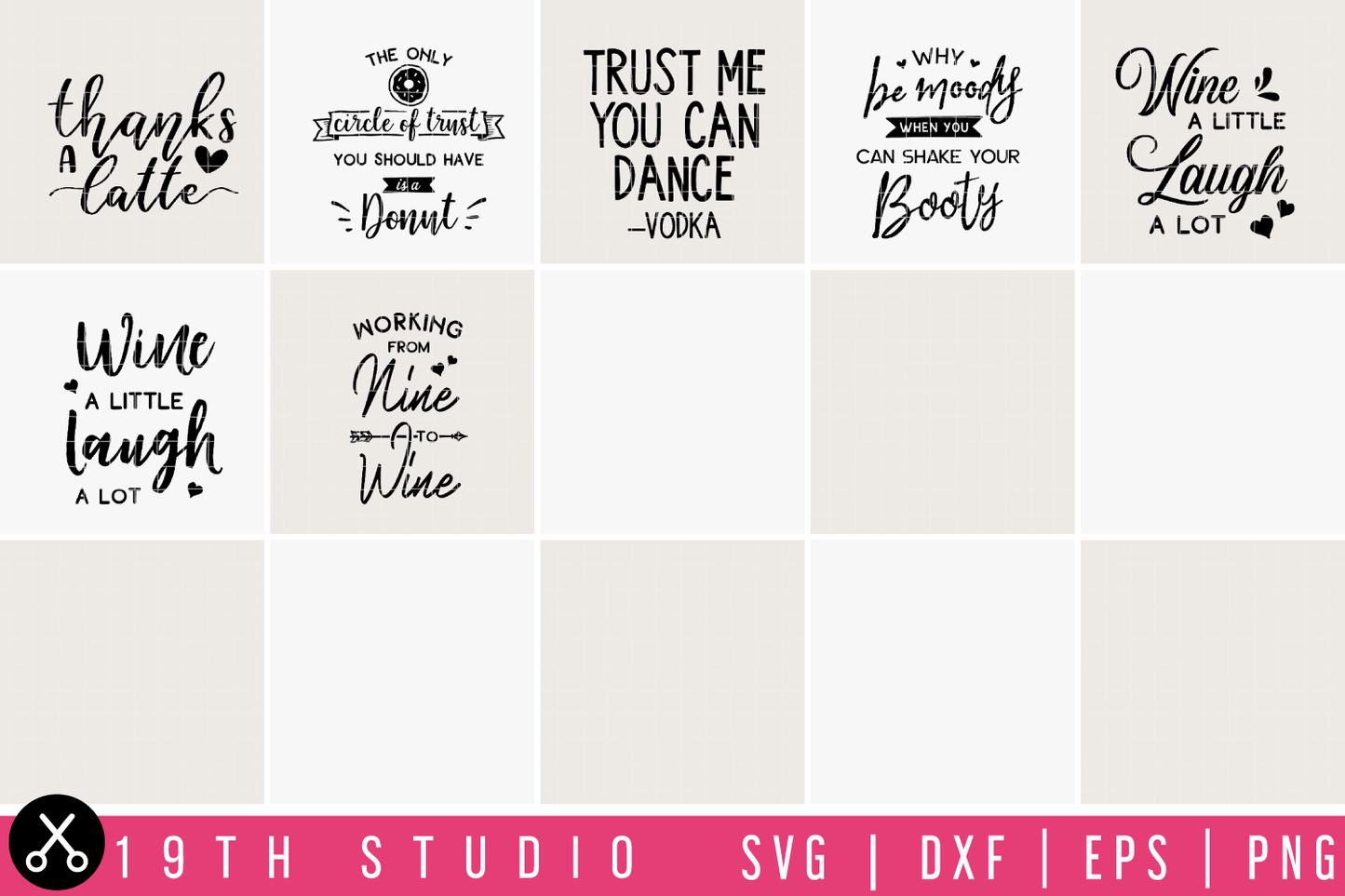 Fun Quotes SVG bundle - M10 Craft House SVG - SVG files for Cricut and Silhouette