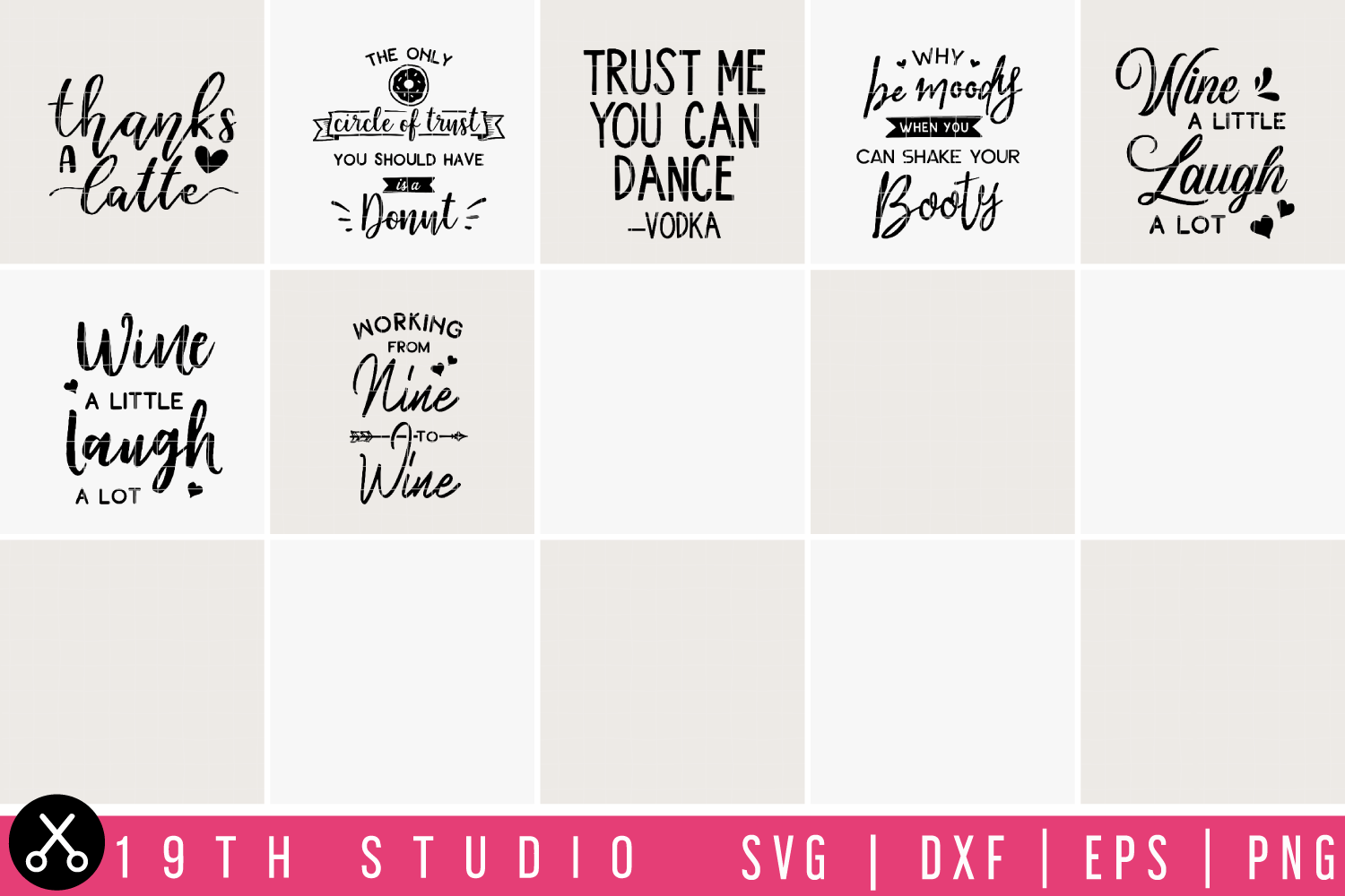 Fun Quotes SVG bundle - M10 Craft House SVG - SVG files for Cricut and Silhouette