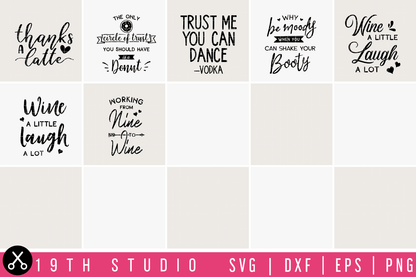 Fun Quotes SVG bundle - M10 Craft House SVG - SVG files for Cricut and Silhouette