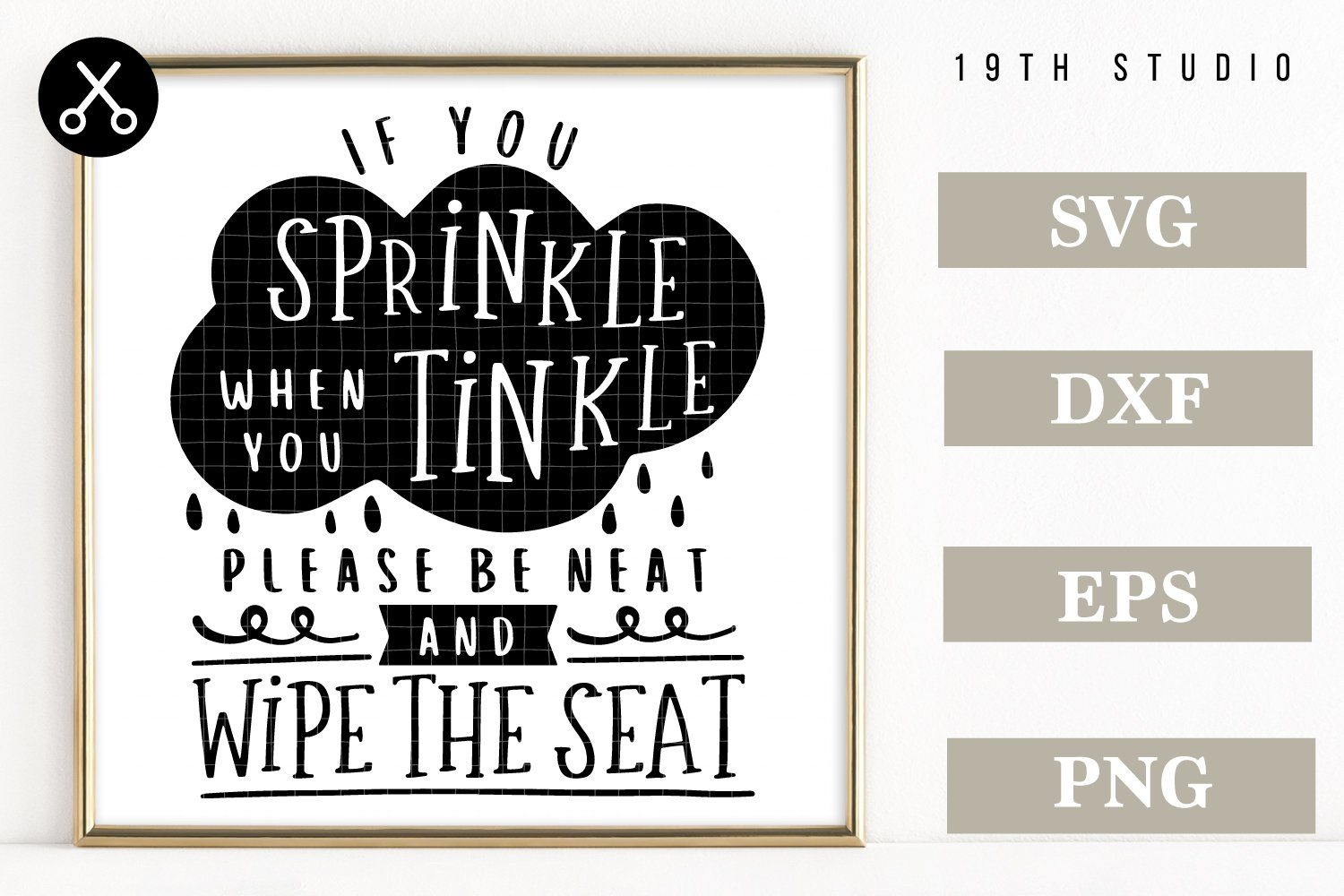 Funny Bathroom Signs SVG bundle - M32 Craft House SVG - SVG files for Cricut and Silhouette