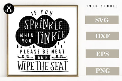 Funny Bathroom Signs SVG bundle - M32 Craft House SVG - SVG files for Cricut and Silhouette